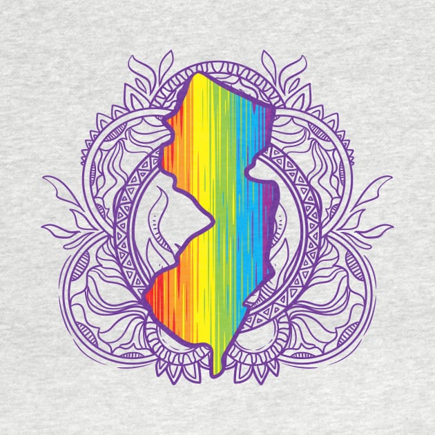 New Jersey Mandala Pride by Manfish Inc.